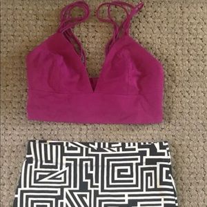 Forever 21 high waisted black & white skirt